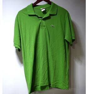 Lacoste Classic Pique Polo Shirt Green Mens 6 (XL)